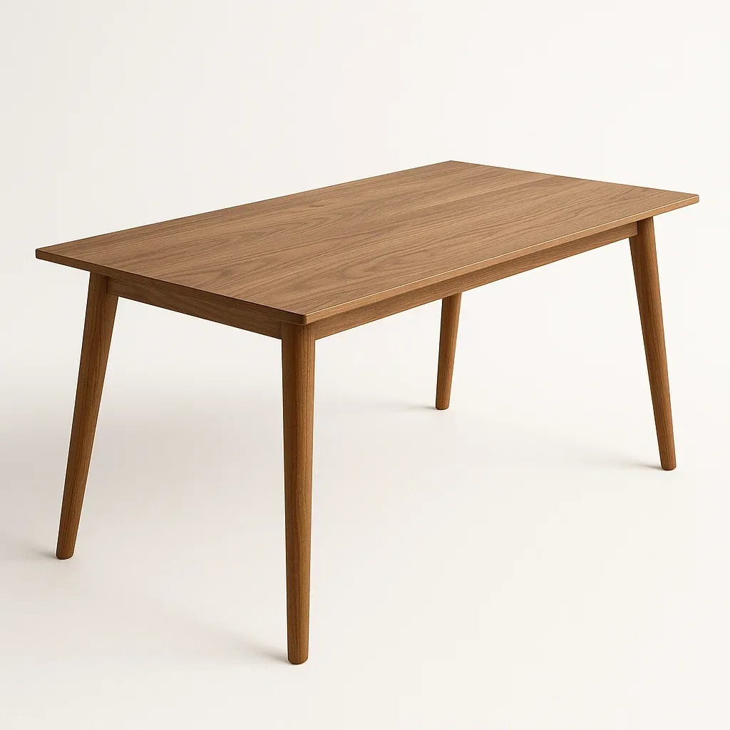 Tavolo da pranzo rettangolare in legno di noce - BELLOINTERIOR