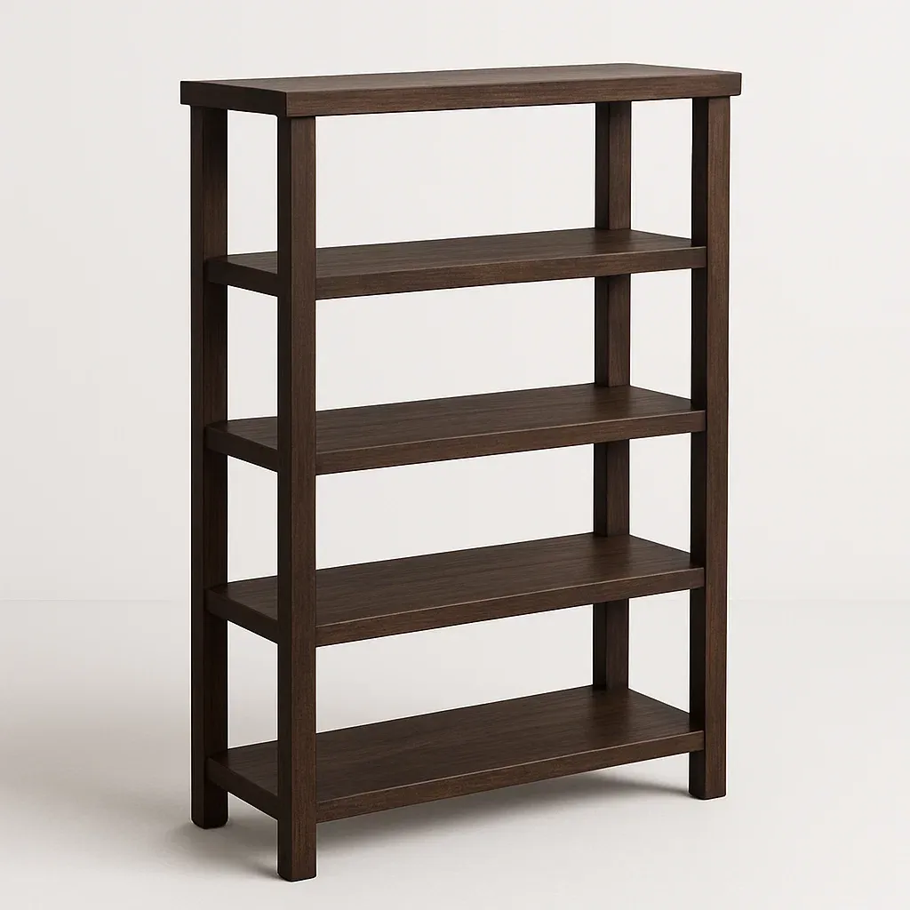 Libreria in legno multistrato marrone con più ripiani 80 x 30 x 120 cm - BELLOINTERIOR