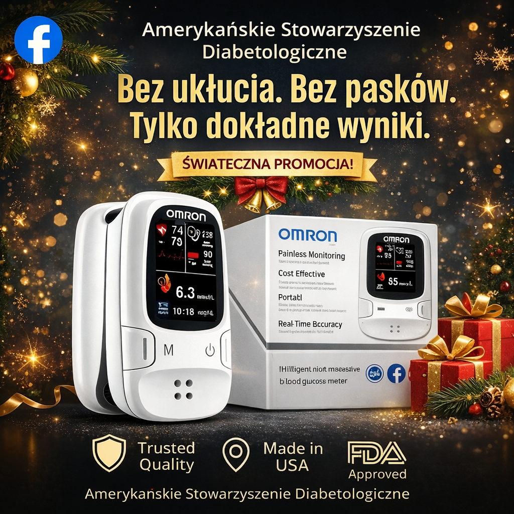 Omron™ wprowadza na rynek nowy, nieinwazyjny, inteligentny glukometr🔥Wyprodukowano w USA🔥