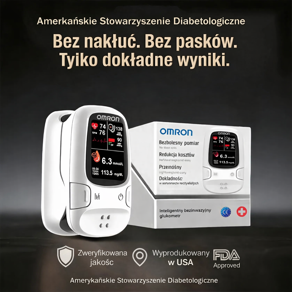 Omron™ wprowadza na rynek nowy, nieinwazyjny, inteligentny glukometr🔥Wyprodukowano w USA🔥