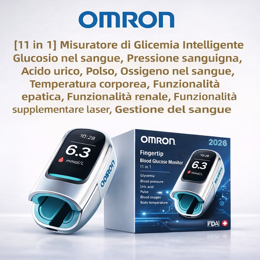 🔥 Basta aghi e dolore! | Omron™ glukometro non invasivo – controllo facile e preciso della glicemia, ovunque tu sia 🔥