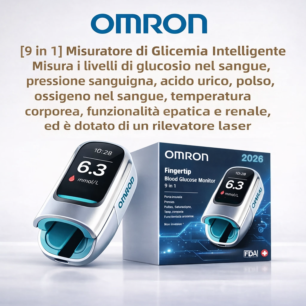 🔥 Basta aghi e dolore! | Omron™ glukometro non invasivo – controllo facile e preciso della glicemia, ovunque tu sia 🔥