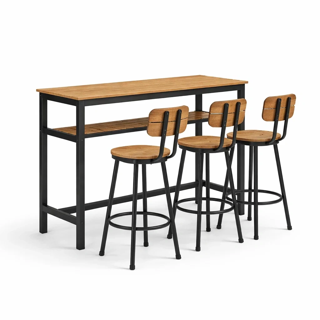 Set tavolo e sgabelli da bar