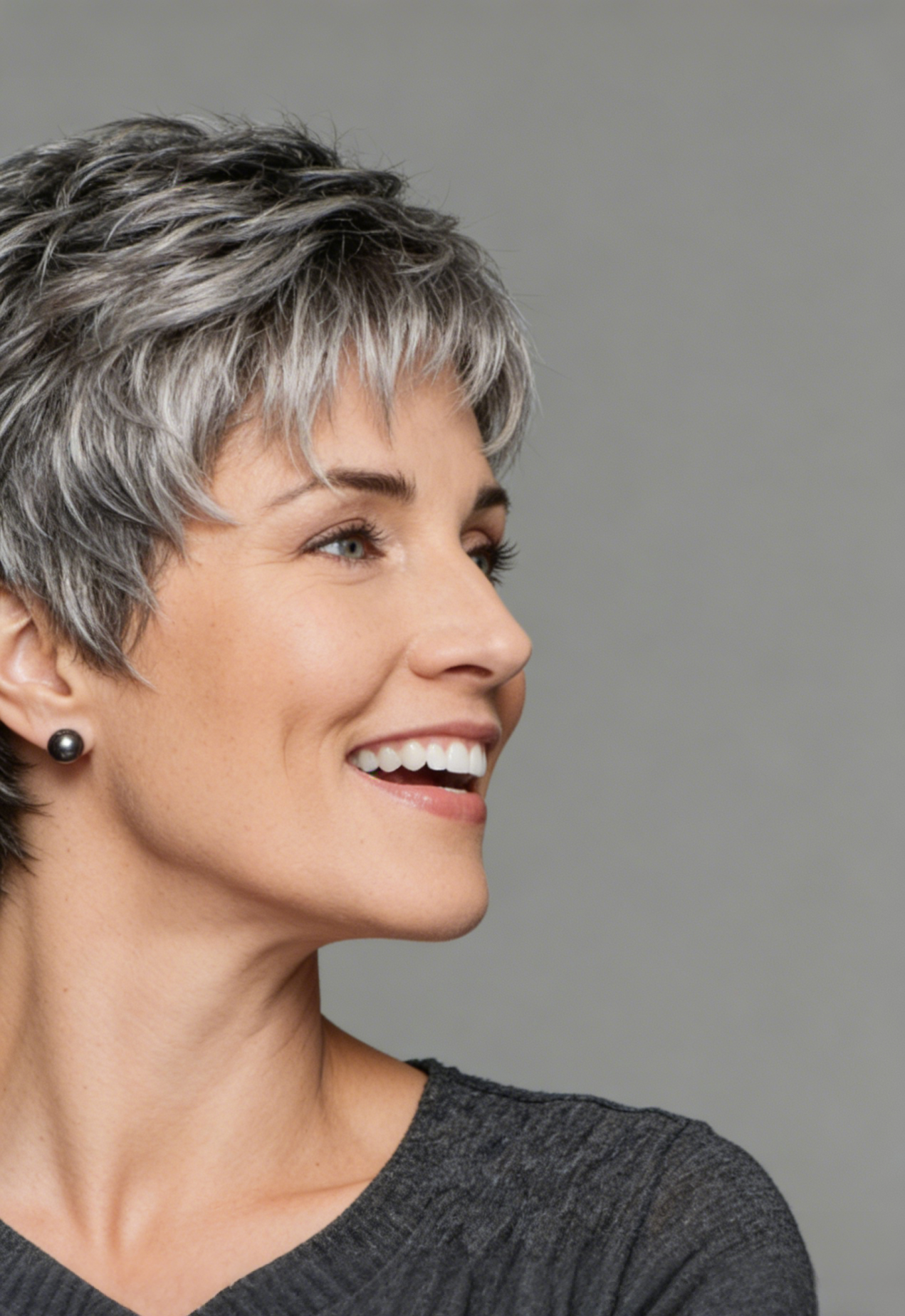 Short Choppy Layered Human Hair Lace Front Cap Wigs