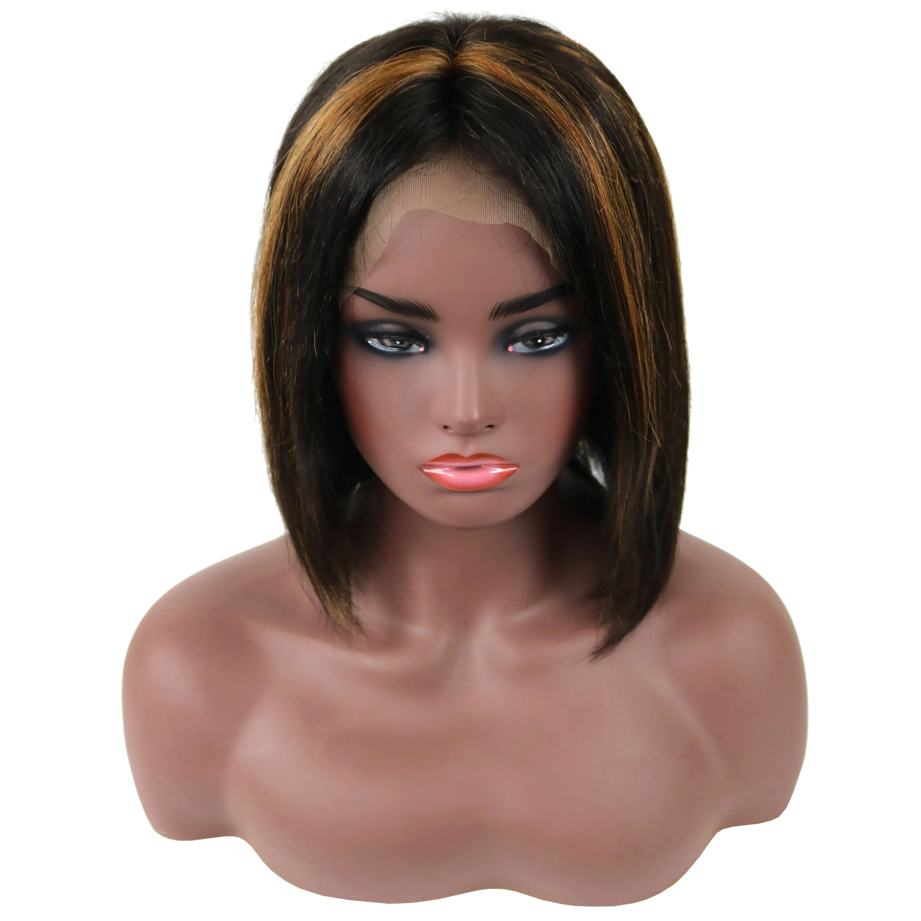 Gabrielle Union Medium Straight Lace Front Human Hair Wig 14 Inches