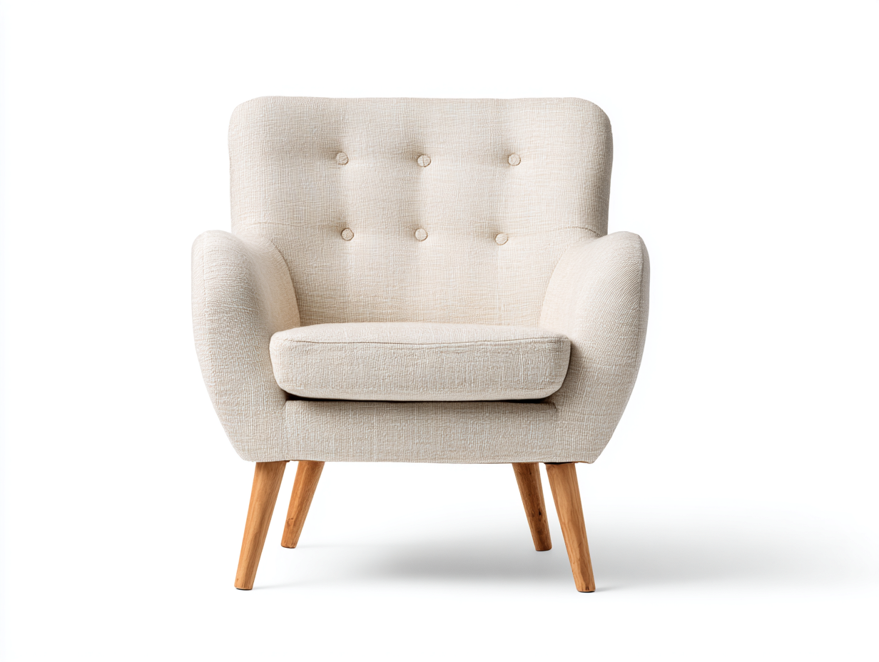 Sillones - tejido-madera - 92x86x84 cm - beige/madera natural - diseño atemporal-Denmybase