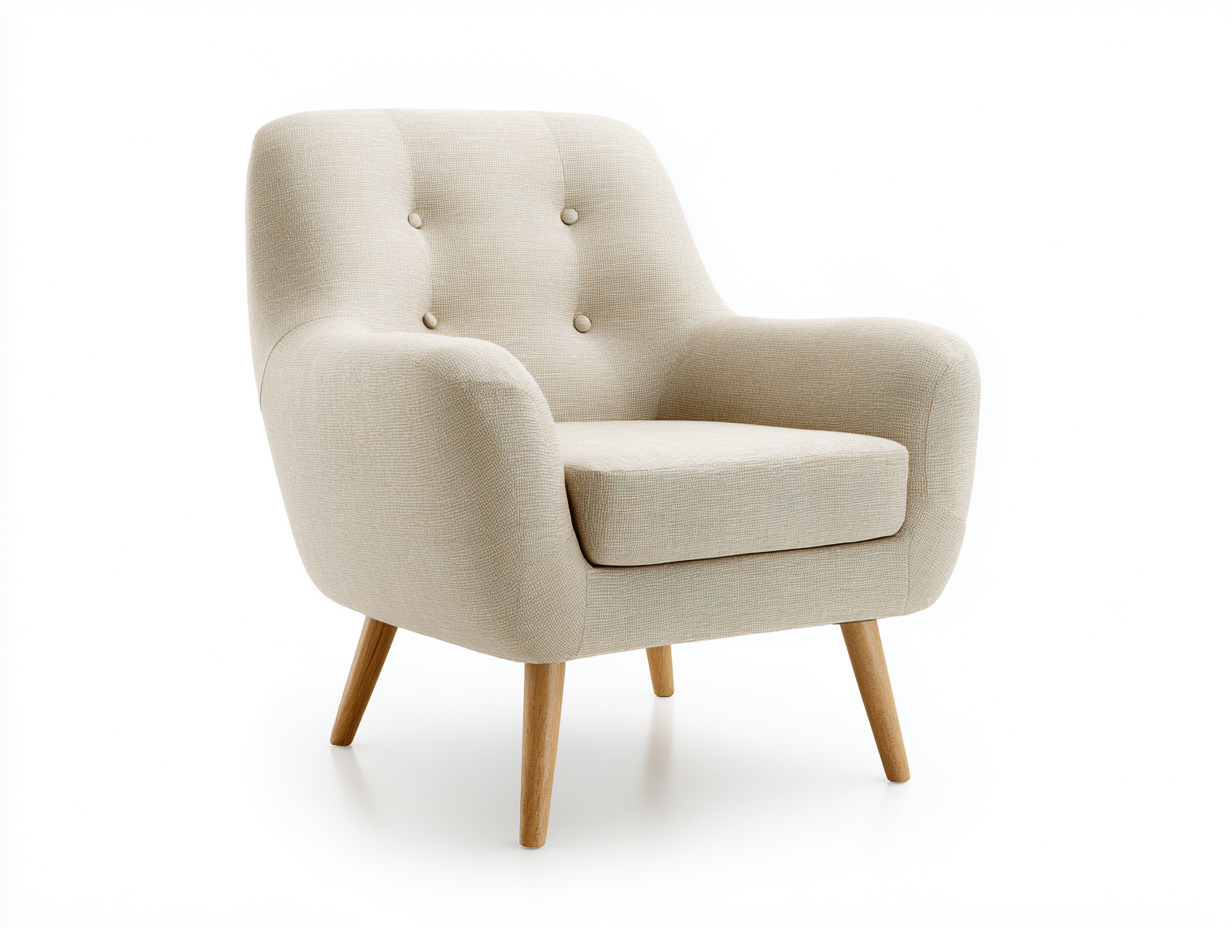 Sillones - tejido-madera - 90x84x83 cm - beige/madera natural - diseño clásico-Denmybase