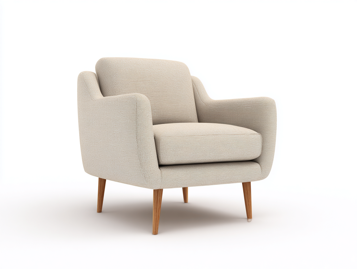 Sillones - tejido-madera - 93x87x85 cm - beige/madera natural - diseño contemporáneo-Denmybase