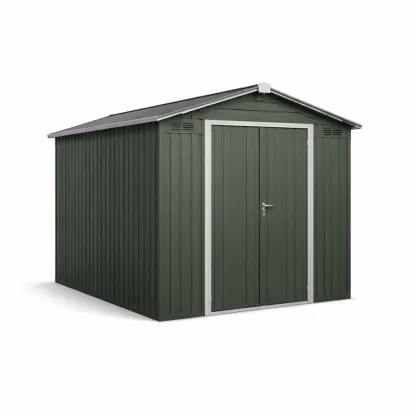 Abri de jardin en acier galvanisé vert 240 x 196 x 182 cm-GARDENCHILL