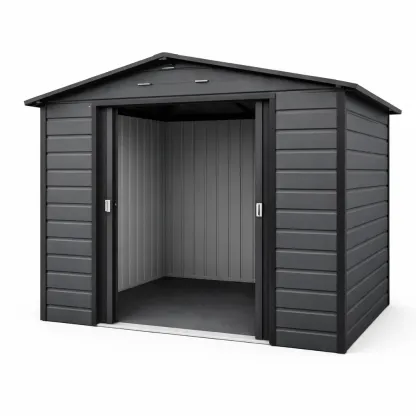 Abri de jardin en métal gris 213 x 127 x 185 cm-GARDENCHILL