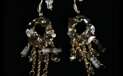 Old Gold Prism Drape 