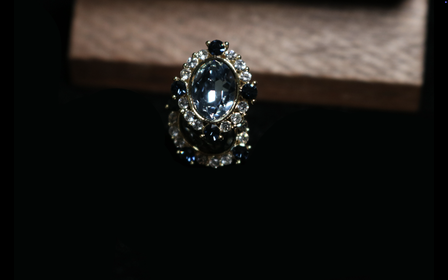 Deep Blue Center-Stone