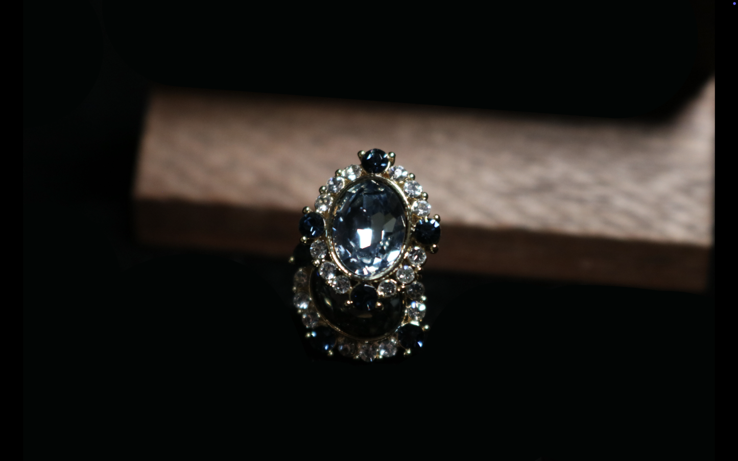 Deep Blue Center-Stone