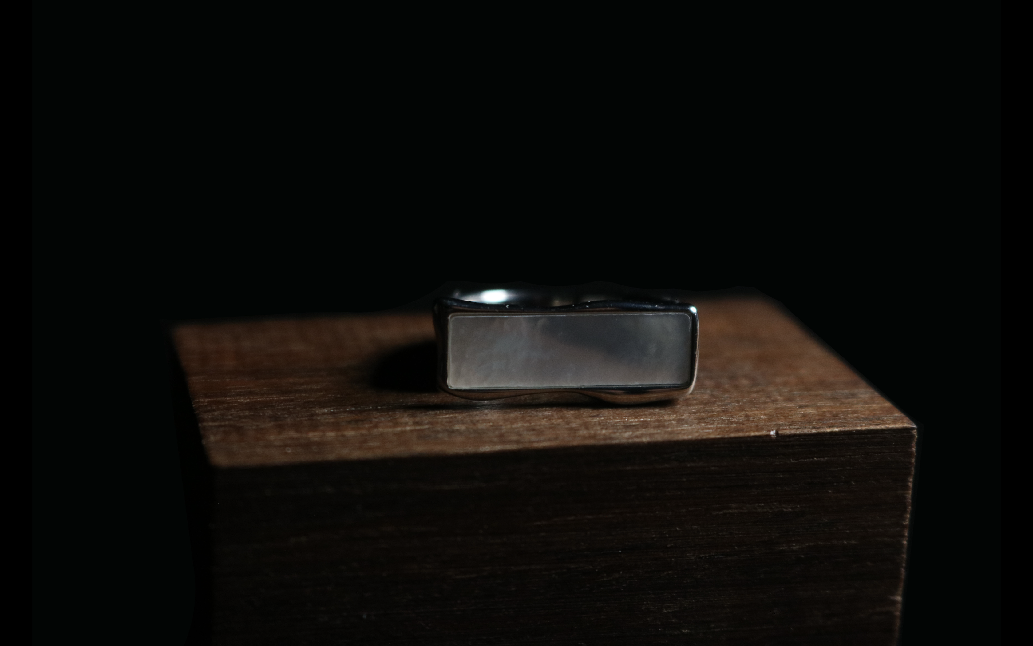 Matte Silver Square Mirror 