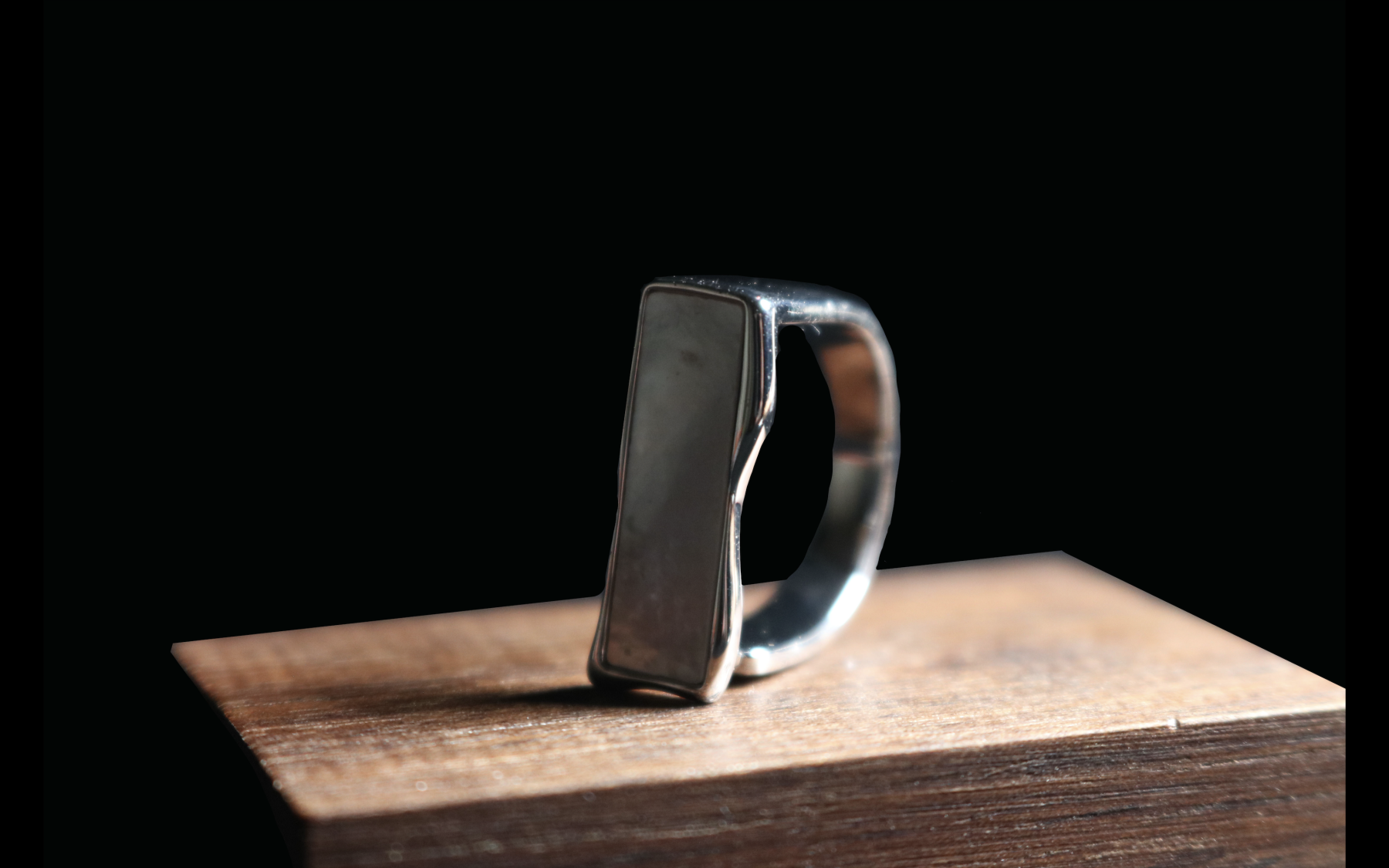 Matte Silver Square Mirror 