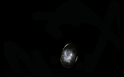 Iridescent Mother-of-Pearl Oval 