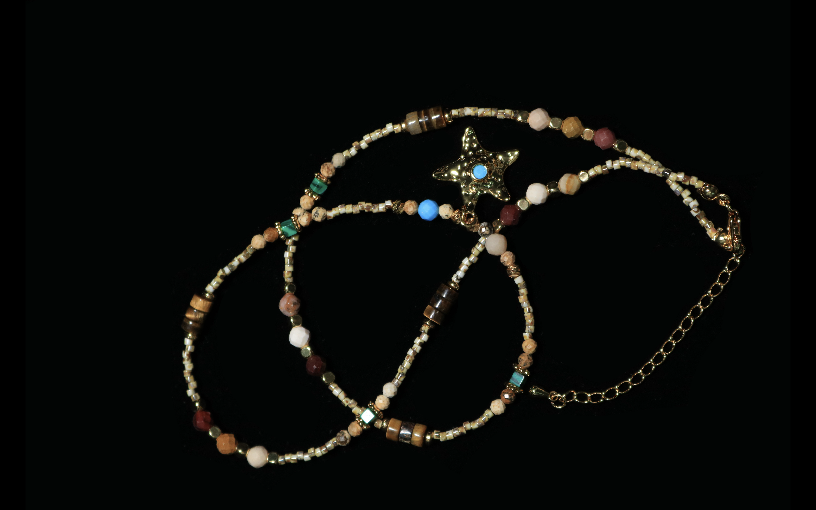 Retro Starlet Mixed-Bead Waist