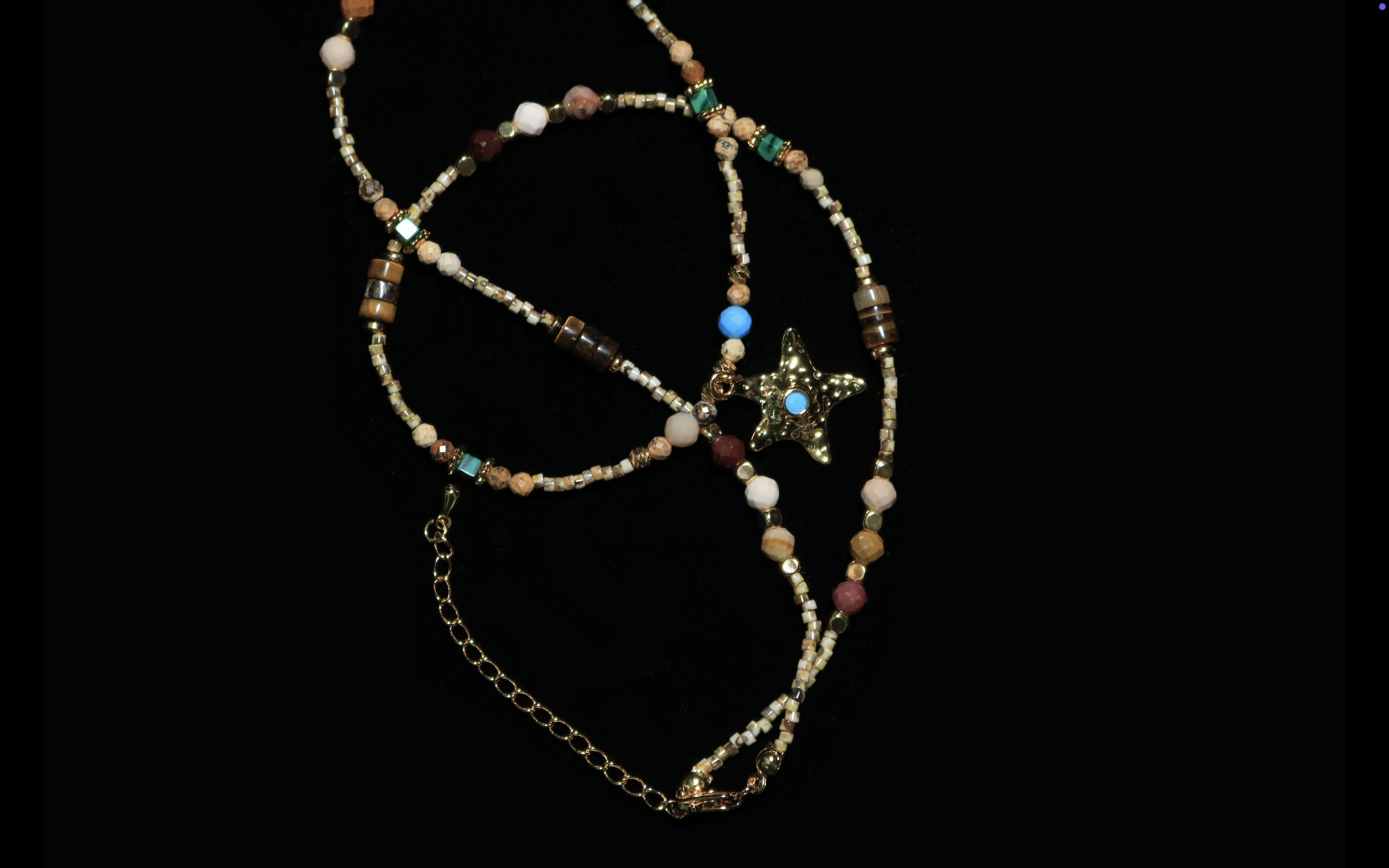 Retro Starlet Mixed-Bead Waist