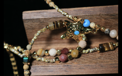 Retro Starlet Mixed-Bead Waist