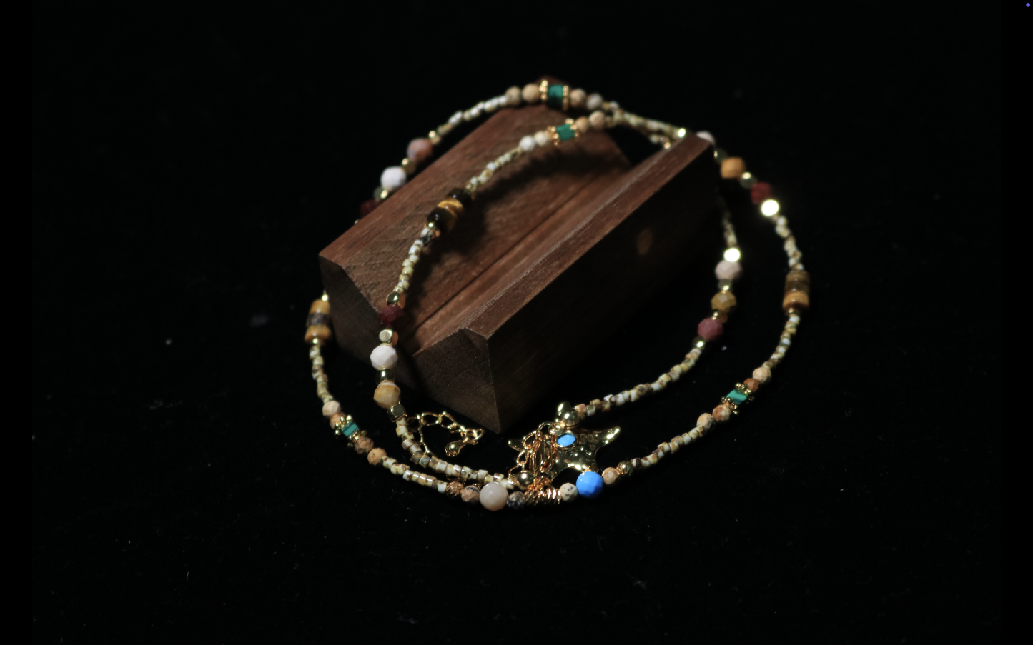 Retro Starlet Mixed-Bead Waist