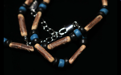 Bohemian Wood-Bone Turquoise & Black