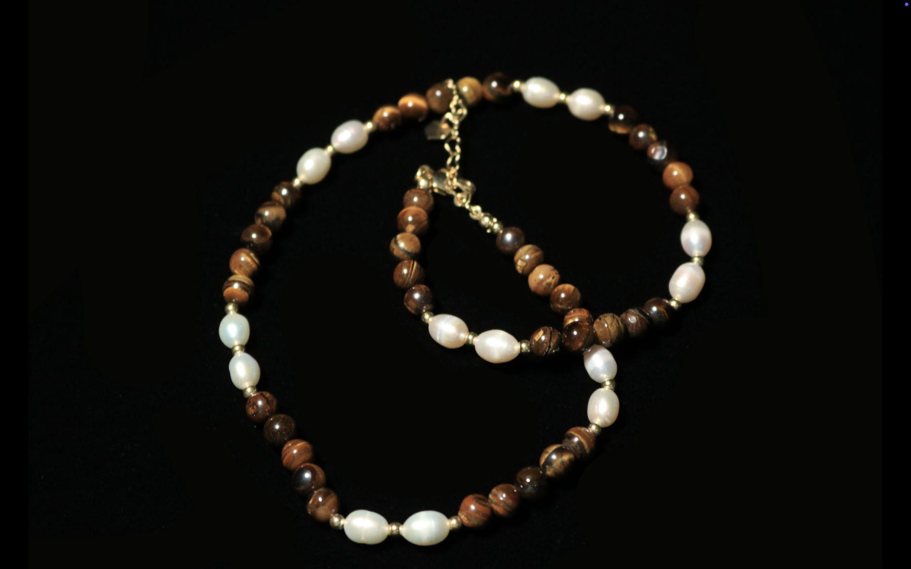 Brown-Tone Tiger Eye Pearl