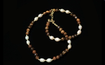 Brown-Tone Tiger Eye Pearl
