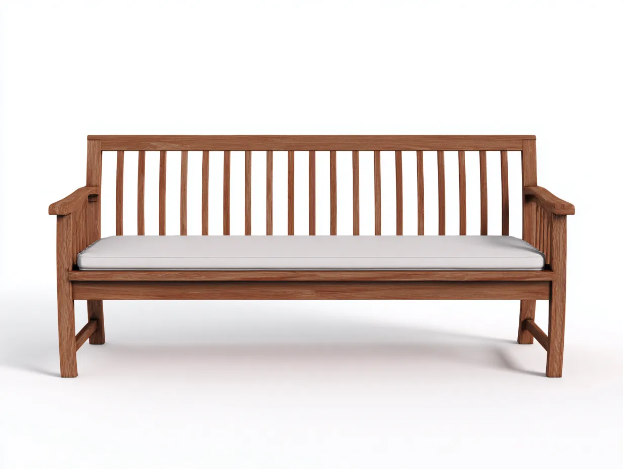 Banc de jardin - bois massif - 168x70x96 cm - bois naturel - style classique-Nookuppad