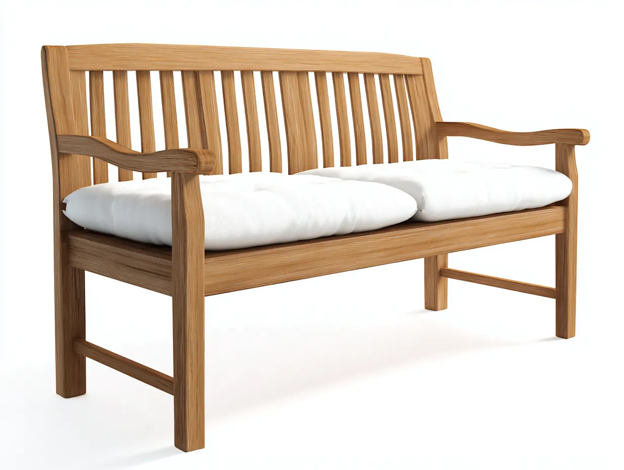 Banc de jardin - bois massif - 172x72x98 cm - bois naturel - style élégant-Nookuppad