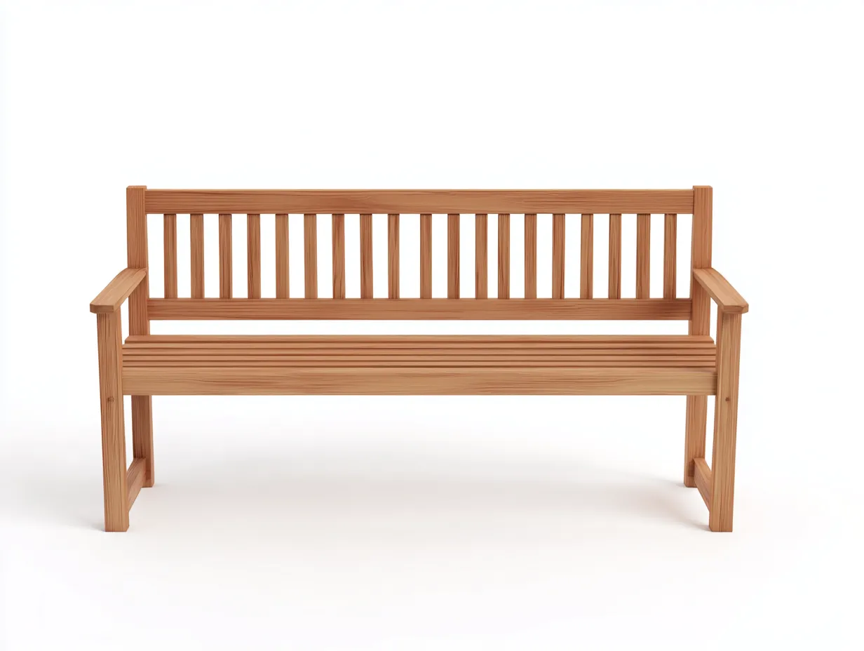 Banc de jardin - bois massif - 162x66x96 cm - bois naturel - style épuré-Nookuppad