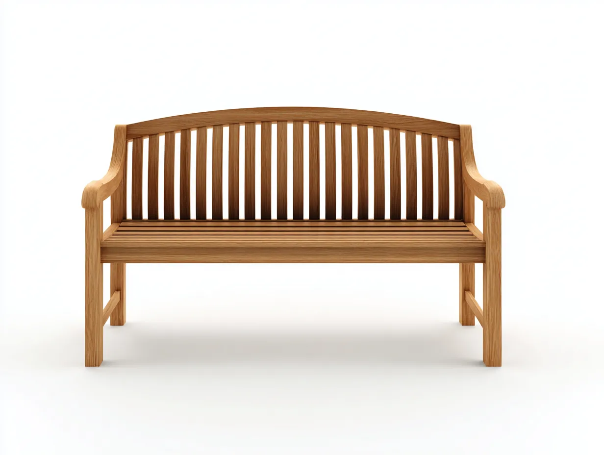 Banc de jardin - bois massif - 166x68x98 cm - bois naturel - style traditionnel-Nookuppad