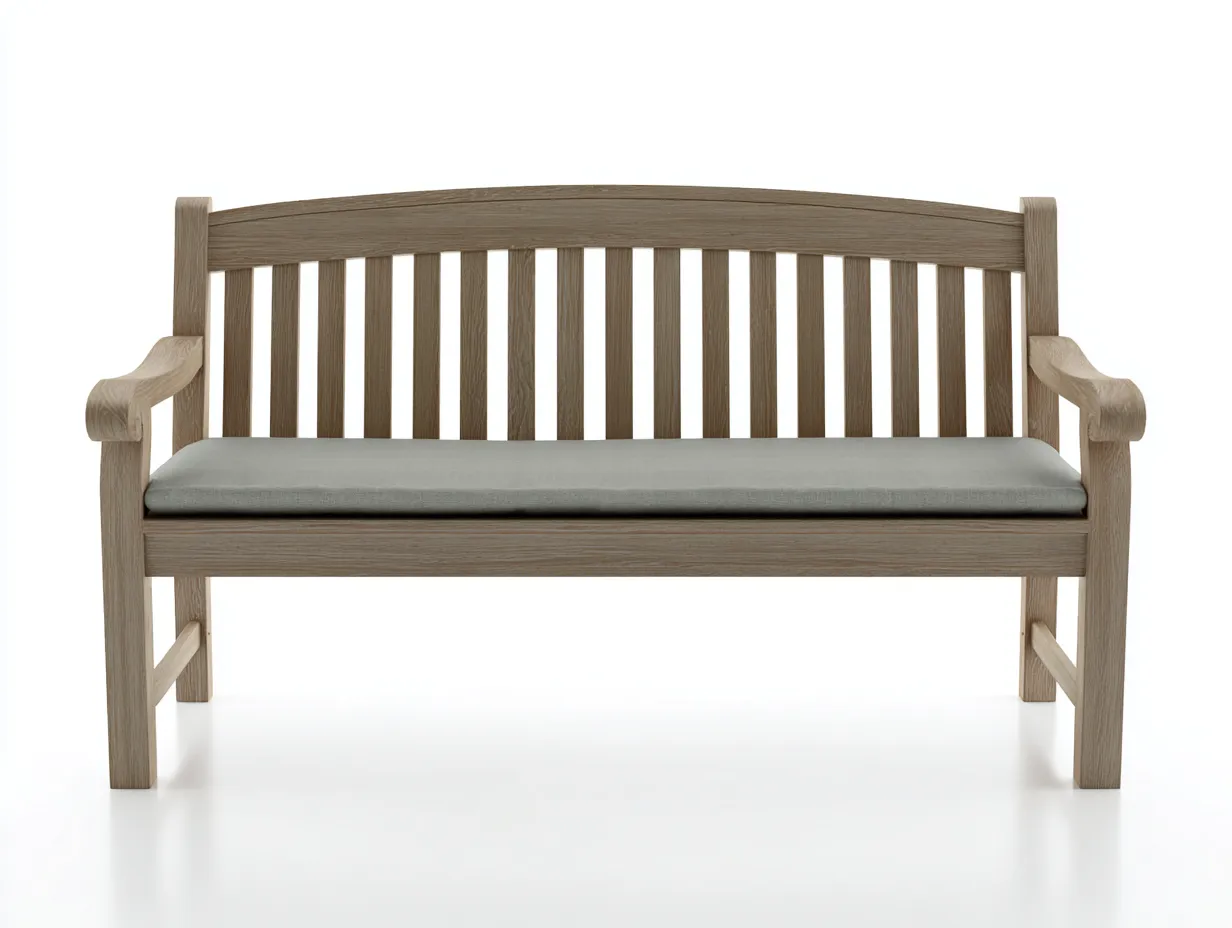 Banc de jardin - bois massif - 174x74x98 cm - bois clair - style classique-Nookuppad