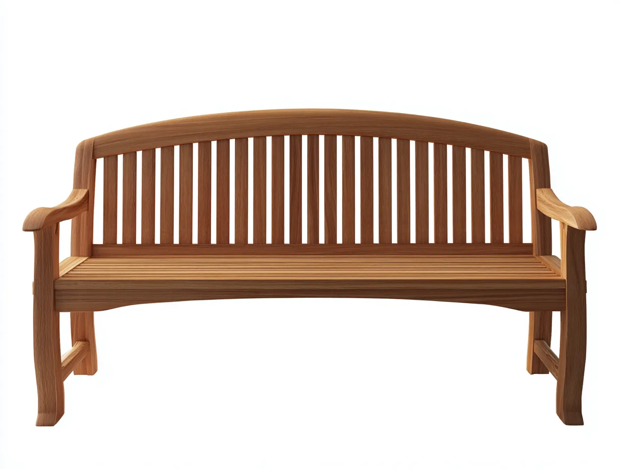 Banc de jardin - bois massif - 158x65x94 cm - bois naturel - style traditionnel-Nookuppad