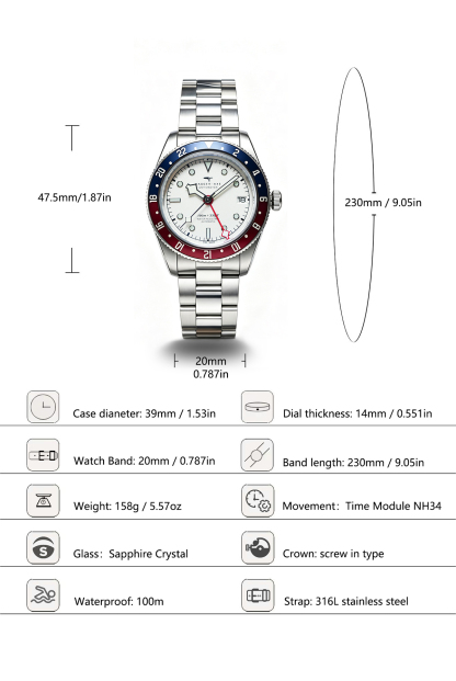 DAGGER AXE DG-B6501 English specification chart