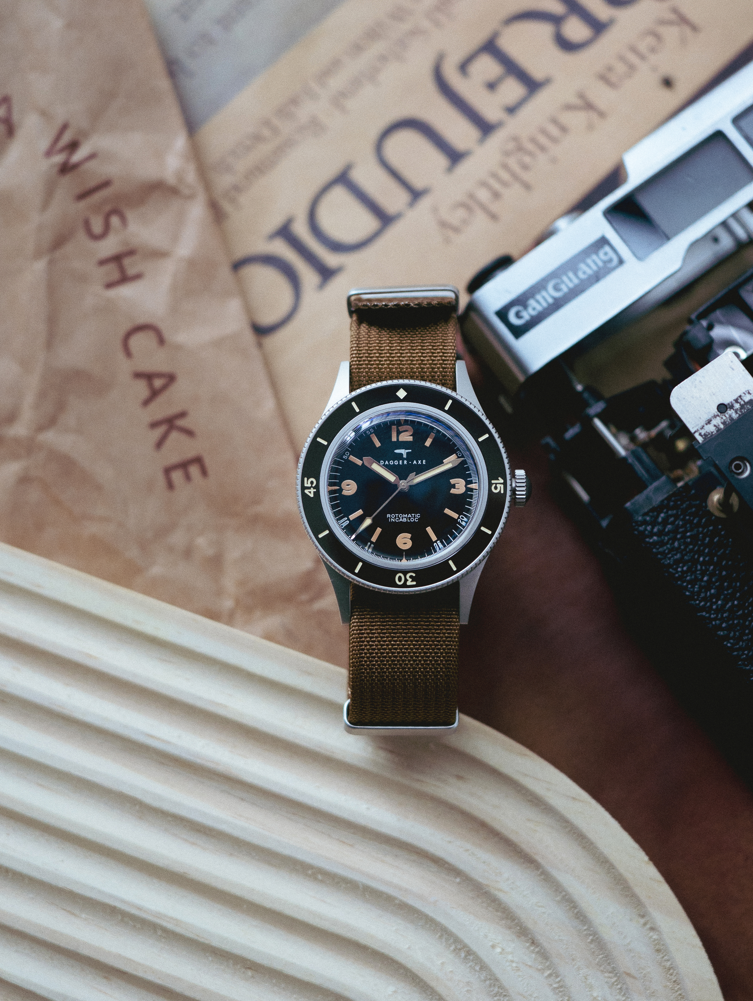 DAGGER AXE "Ocean Pioneer" Vintage Skin Diver 200M - Ref. DG-O03 | Tax & Duty Included