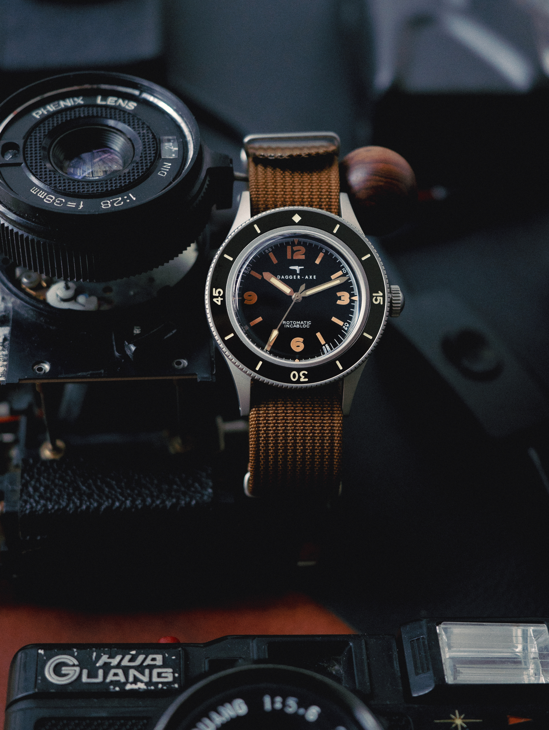 DAGGER AXE "Ocean Pioneer" Vintage Skin Diver 200M - Ref. DG-O03 | Tax & Duty Included