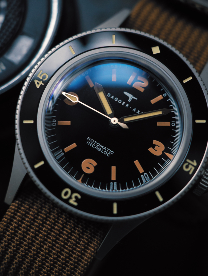 DAGGER AXE "Ocean Pioneer" Vintage Skin Diver 200M - Ref. DG-O03 | Tax & Duty Included