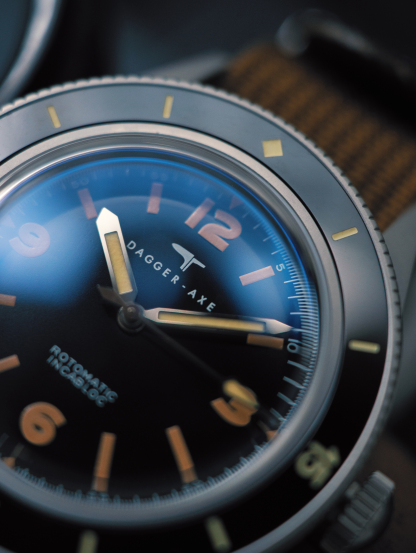 DAGGER AXE "Ocean Pioneer" Vintage Skin Diver 200M - Ref. DG-O03 | Tax & Duty Included