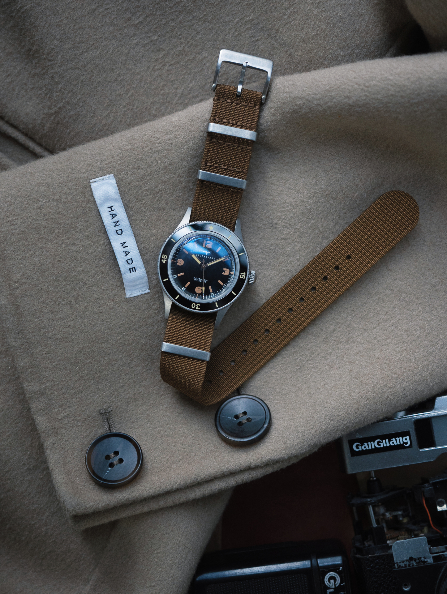 DAGGER AXE "Ocean Pioneer" Vintage Skin Diver 200M - Ref. DG-O03 | Tax & Duty Included