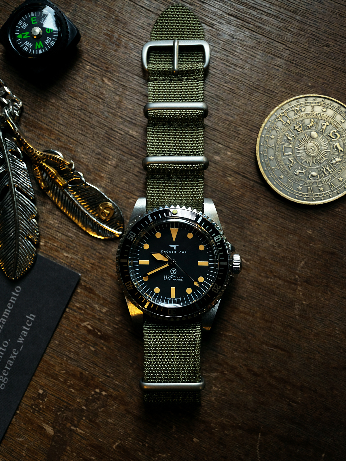 DAGGER AXE "Royal Marine" MilSub Gen 2 - Ref. DG-T008 | with Tactical Compass| Tax & Duty Included