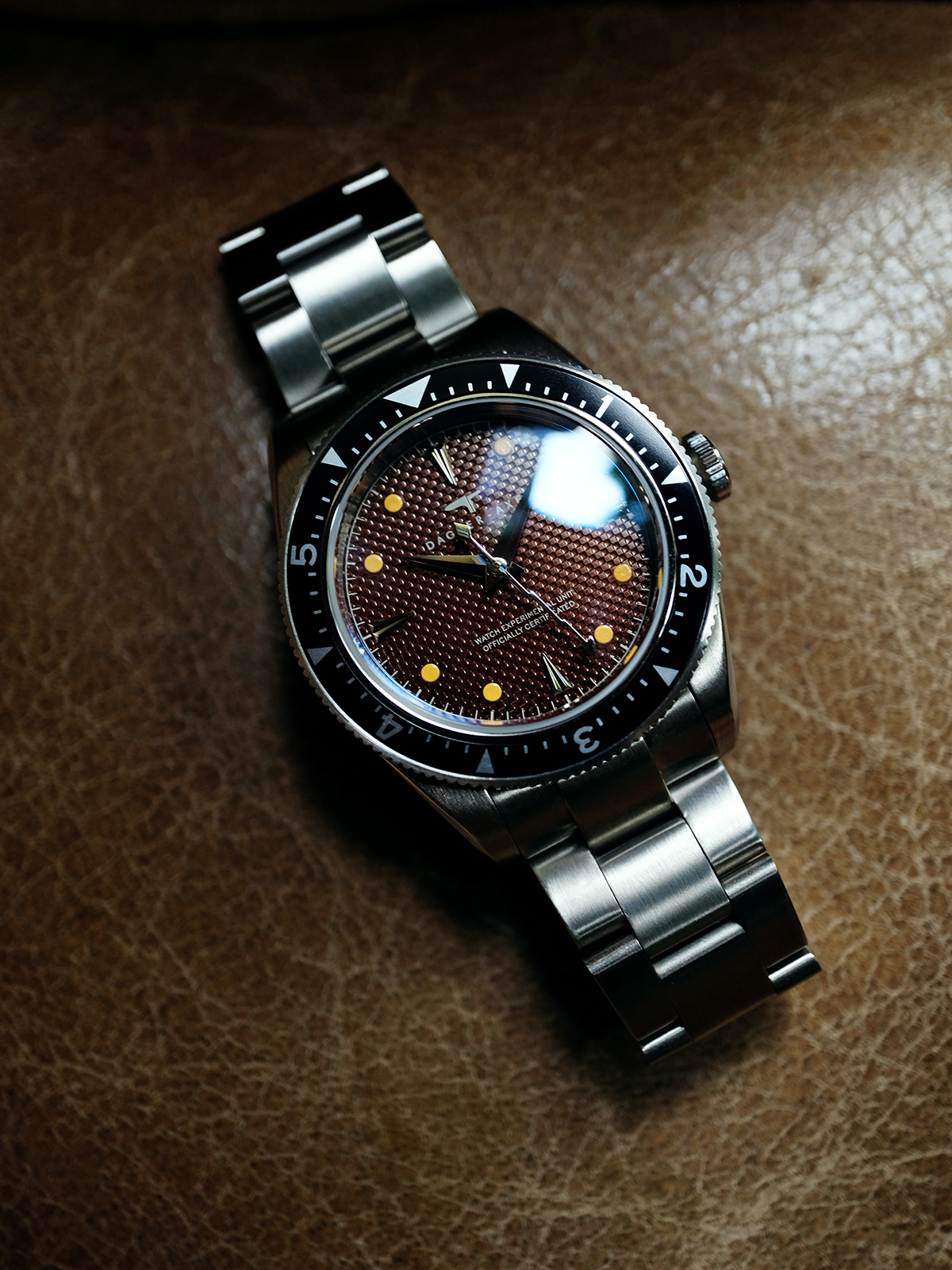 Dagger Axe DG-B6541 "Heritage GMT" – 39mm Vintage Tribute – 304L Steel Case – Seiko NH34 Movement – [Free Shipping & All Taxes Included]