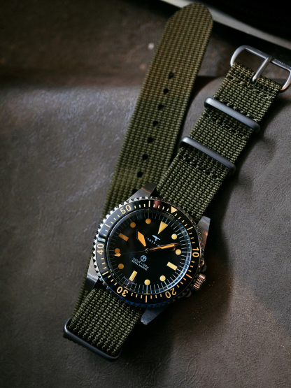 Dagger Axe DG-T007S "Royal Marine" – 39.5mm Mil-Spec Diver – Sapphire & NH35 – [Limited Launch Offer Under €150]