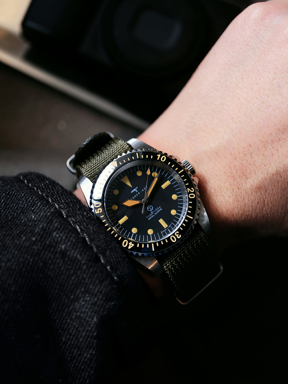 Dagger Axe DG-T007S "Royal Marine" – 39.5mm Mil-Spec Diver – Sapphire & NH35 – [Limited Launch Offer Under €150]