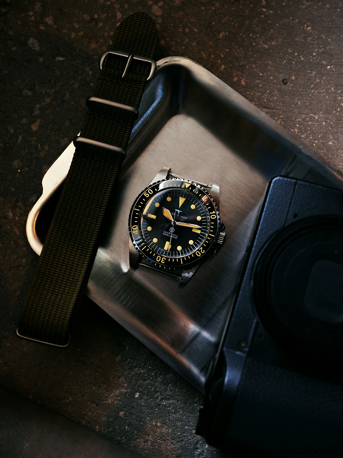 Dagger Axe DG-T007S "Royal Marine" – 39.5mm Mil-Spec Diver – Sapphire & NH35 – [Limited Launch Offer Under €150]