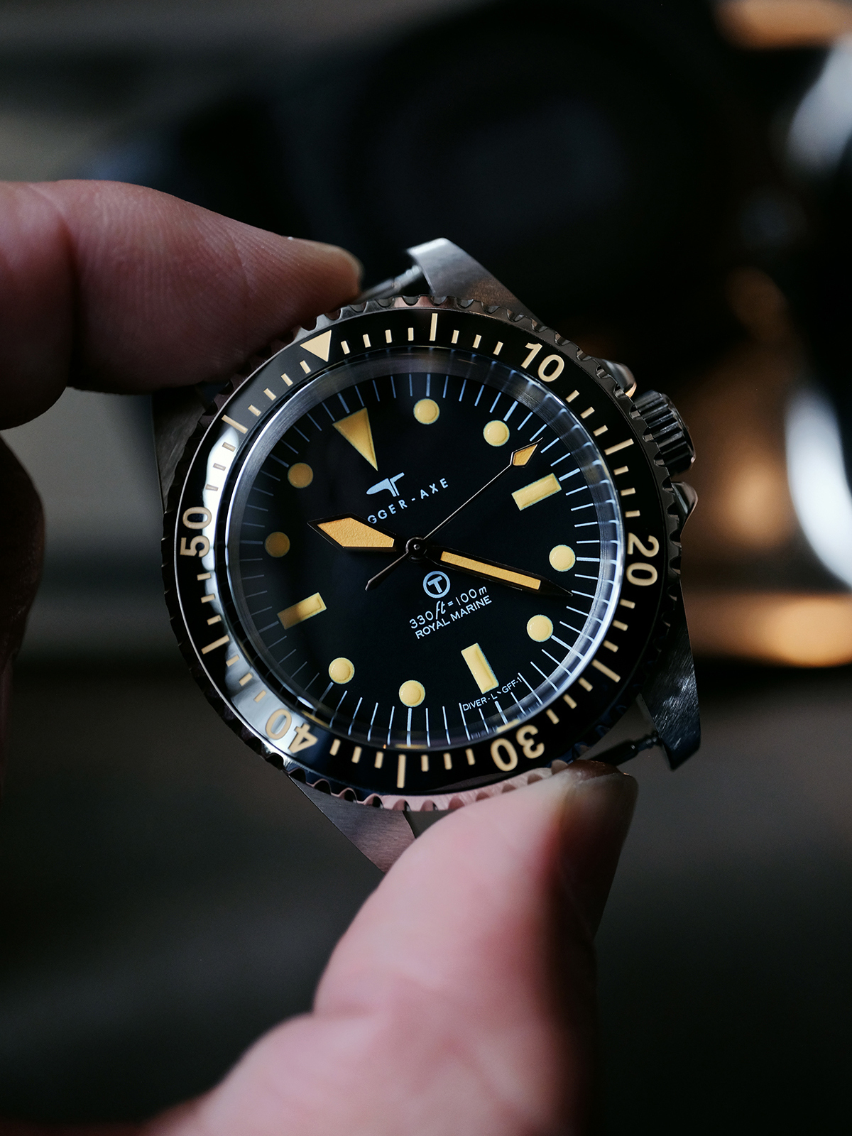 Dagger Axe DG-T007S "Royal Marine" – 39.5mm Mil-Spec Diver – Sapphire & NH35 – [Limited Launch Offer Under €150]