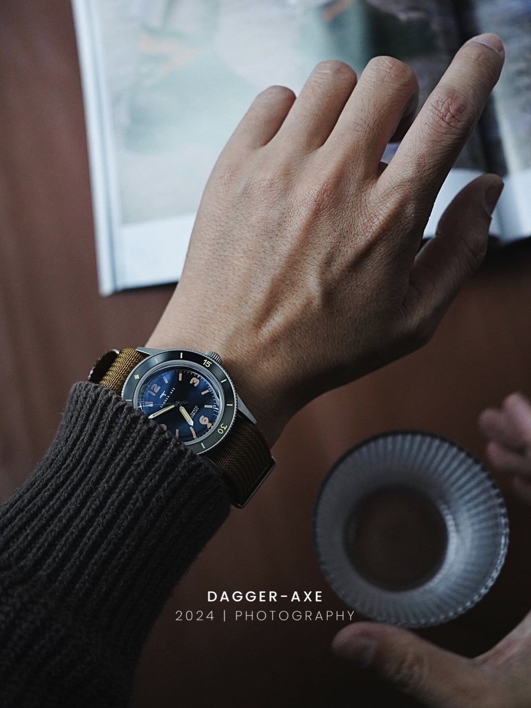 DAGGER AXE "Ocean Pioneer" Vintage Skin Diver 200M - Ref. DG-O03 | Tax & Duty Included