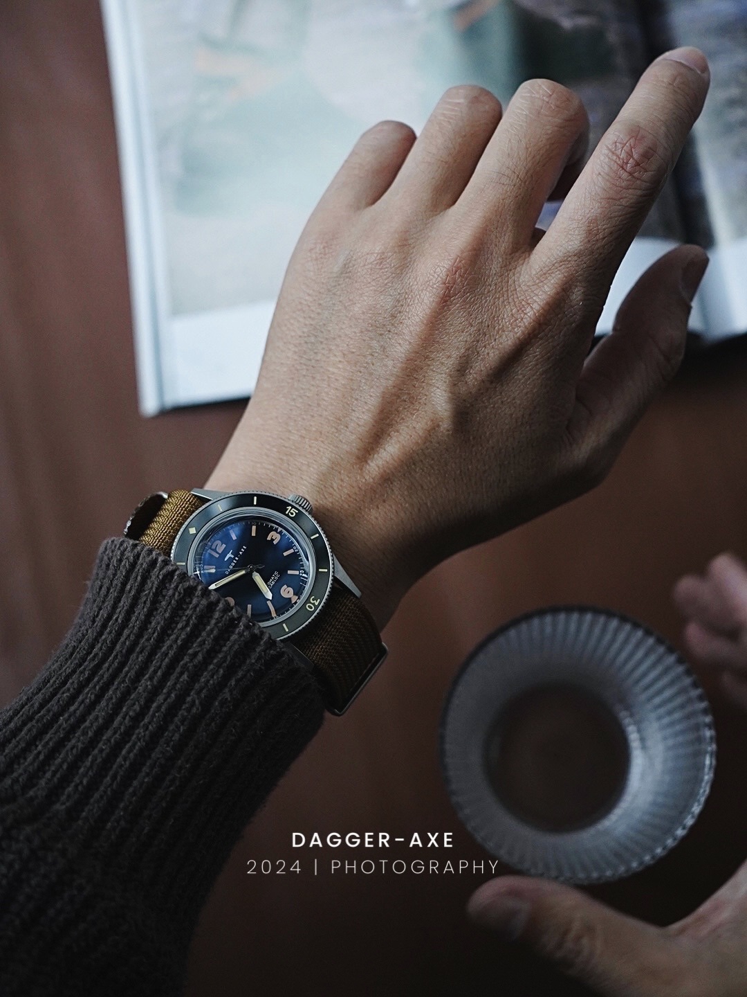 DAGGER AXE "Ocean Pioneer" Vintage Skin Diver 200M - Ref. DG-O03 | Tax & Duty Included