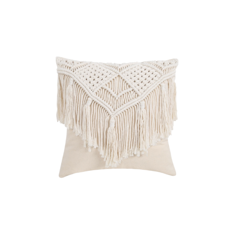 taie d'oreiller en corde de coton tissée