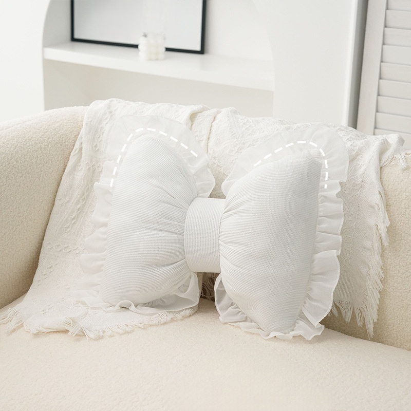 Coussin décoratif en forme de nœud