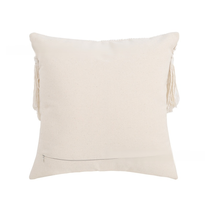 taie d'oreiller en corde de coton tissée